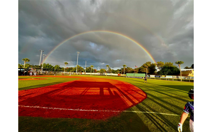 RAINBOW OVER MICHAEL FIELD